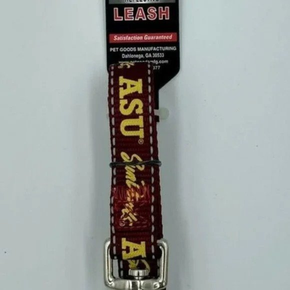 Arizona State Sun Devils Medium Reflective Dog Leash 3\4in. x 4ft. Brand New AS - Picture 2 of 3